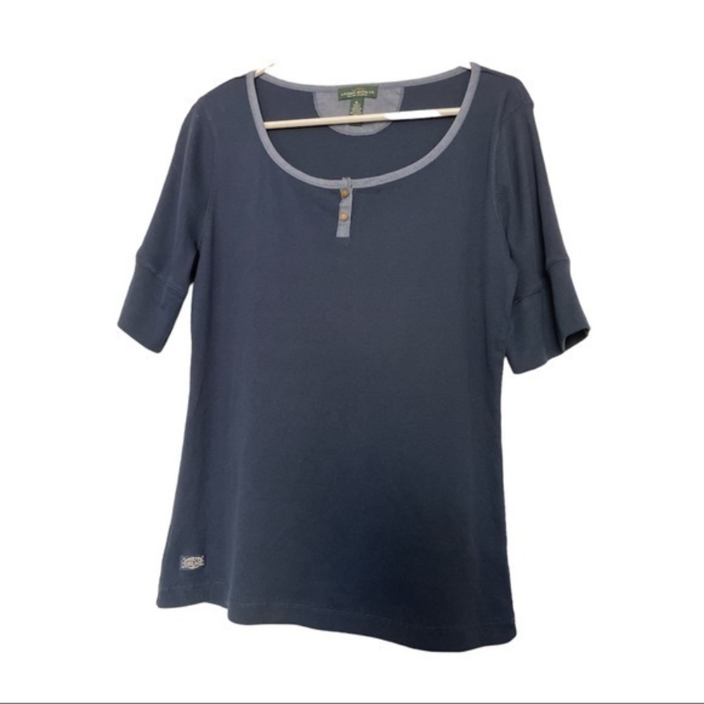 LRL Lauren Jeans Ralph Lauren Blue 3/4 Sleeve Blouse XL EUC #6254